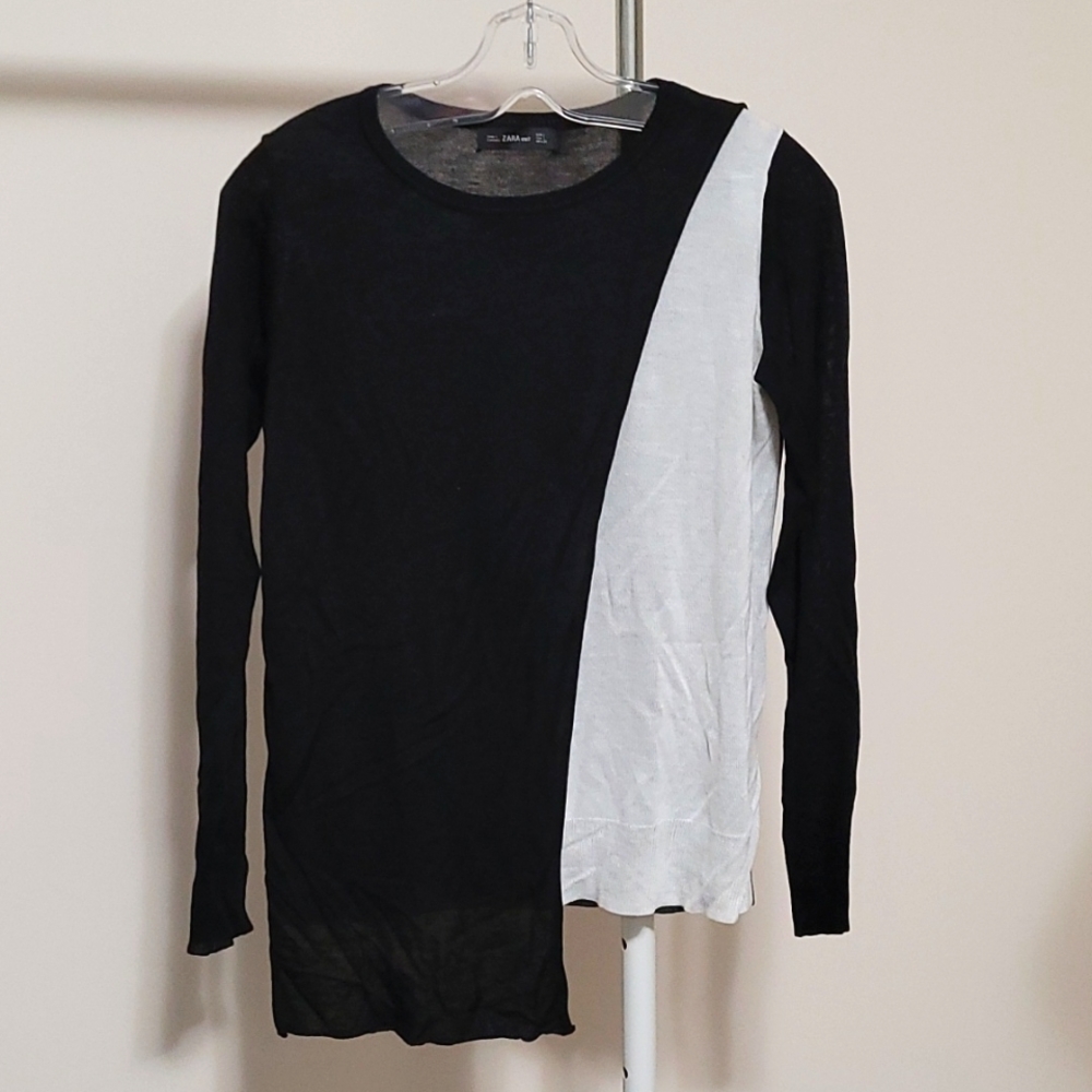 Zara Duo Tone Long Sleeve S